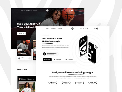 Agency UI Design agency agency branding agency card agency landing page agency logo agency ui agency website dark ui flat modern modern ui design saas white ui