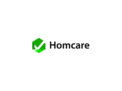 Homcare logo design branding building logo care check mark design graphic design home home care home logo logo logo design medical logo minimal logo minimalist logo modern logo real estate real estate logo typography verification verify logo