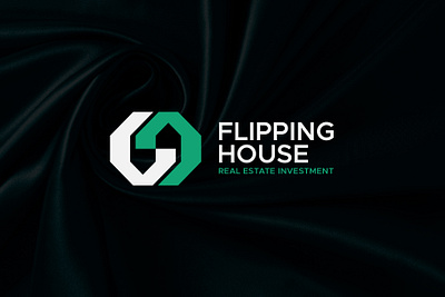 Real estate flipping house logo design branding creative design flat flip flipping home graphic design home house houses illustration logo logos modern logo property real estate residential