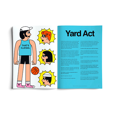 So Young Magazine band basketball character character design design digital illustration editorial illustration layout magazine music sport