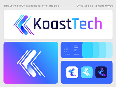 Modern technology K letter logo design for sale agency logo brand identity branding colorful logo design ecommerce logo gradient logo k icon mark k letter logo k logo design logo logo design logo designer logotype modern logo sass software logo symbol tech technology