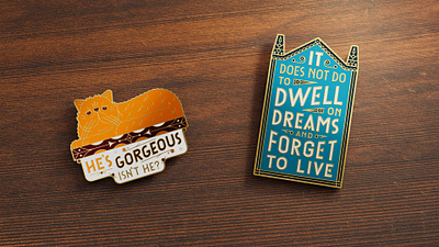 “He’s gorgeous isn’t he?” blender blenderrender cat crookshanks digitaldesign digitalillustration enamel pin enamelpindesign harry potter hedwig illustration magic muti orange cat owl wizard wizardingpin