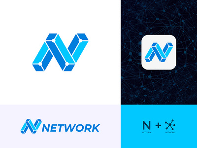 N letter mark- Network Tech Modern Minimal Logo Design blockchain brand identity branding business logo connection crypto icon internet logo logo design logomark logotypo minimalist logo modern logo n letter logo network social network tech technology top logo