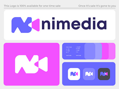 creative N+ video icon logo design for sale brand identity brand identity designer branding camera logo design ecommerce logo illustration logo logo design logo designer logo for sale media logo minimalist logo modern logo n letter logo play logo reels logo symbol unused logo video logo
