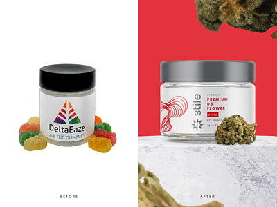 Stile - Cannabis Flower Packaging Design branding cannabis cbd flower hemp label logodesigner marijuana packaging packaging design rebrand redesign weed wellness