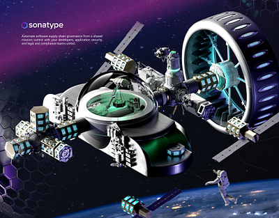 Sonatype 3d art 3d artist 3d design 3d galaxy 3d illustration arminkhorsandipour blender design illustration universe