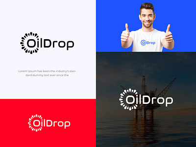 Oildrop combination logo. Oildrop with gas company logo combination logo drop energy fuel gas graphic design illustration logo d logo design oil oil drop petrol power