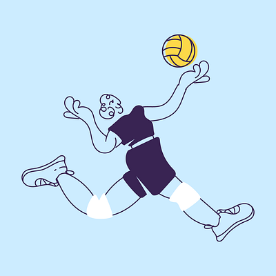 volley2 branding design graphic design icon illustration line minimal retro simple