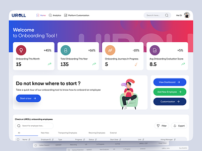 Onboarding Tool Web company onboarding dashboard dashboard gradient minimal dahboard onboarding onboarding mobile onboarding tool onboarding tool web onboarding ui onboarding ux onboarding web popular uiroll uiux web app web application web apps