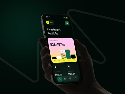 Finance Mobile App app app design finance finance app fintech invest investment mobile app mobile screen saas ui uiux