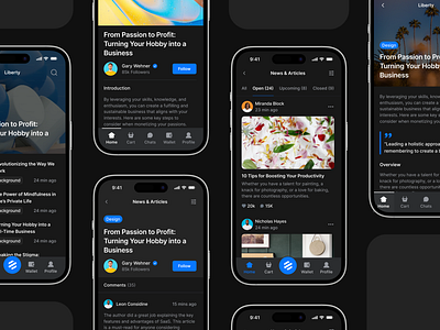 Blogs & Articles - Lookscout Design System android dark design design system figma ios lookscout mobile responsive saas ui