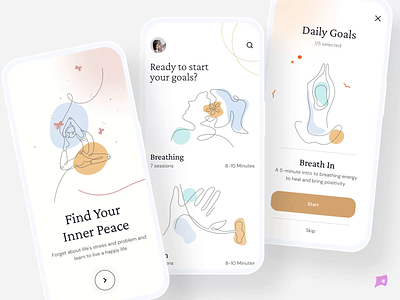 Meditation app design mobile app 2024 designs app design 2024 app designer app developer best mobile app design best ui animation meditation meditation app mobile app design mobile app development 2024 mobile app development company self help self help app trending app design trending ui design ui animation ui designer