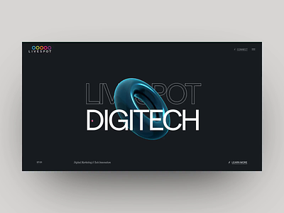 Livespot Main Page animation cuberto digital marketing entertainment graphics media motion design product tech innovation ui ux