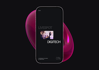 Livespot Mobile Version animation cuberto digital entertainment experience innovation magic media mobile portfolio site ui ux visual work