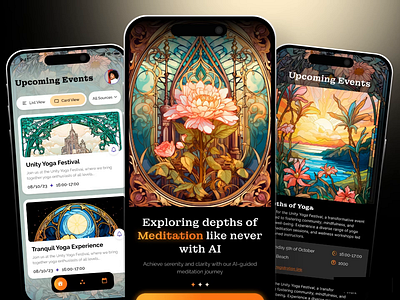 Meditation ai app design ai app ai app design ai app development ai fitness app ai self help app ai wellness app app design app designer fitness app meditation meditation ai meditation ai app meditation app mobile app self help app ui animation wellness app
